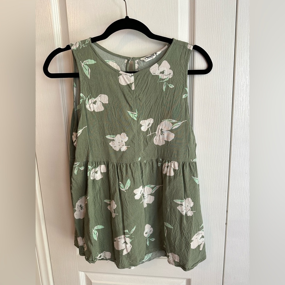 Mountain Khakis Olive Floral Blouse